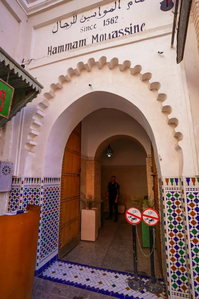 Hammam Mouassine in Marrakech. 