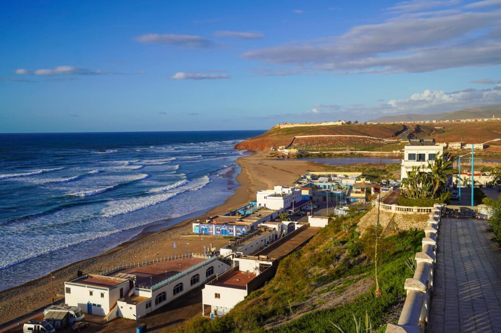 Campsites in Morocco Sidi Ifni.