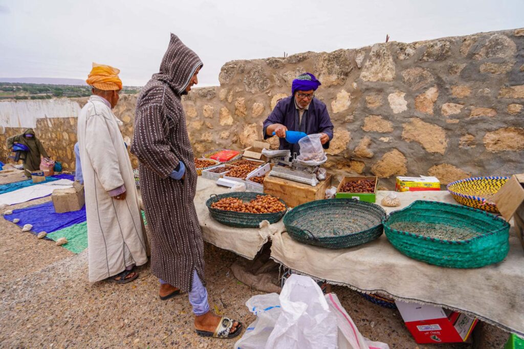 Dates for sale at the Souk near Essaouira. 