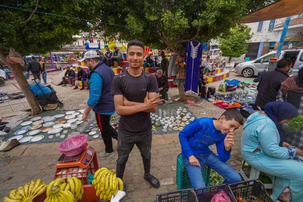 Souk in Chefchaouen. 